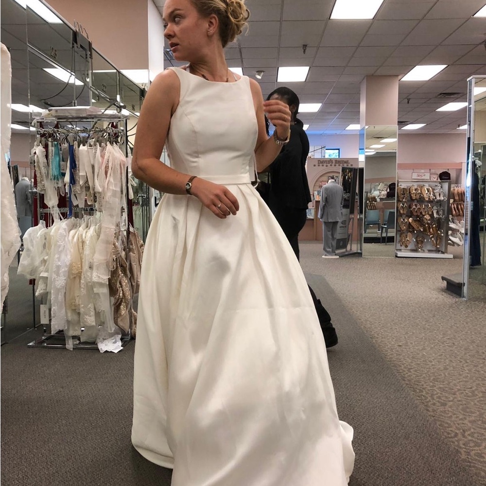 David's Bridal Mikado Wedding Dress
